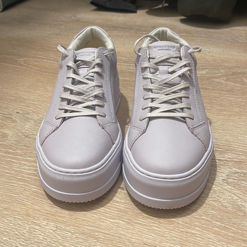 Vagabond Judy platform dusty violet leather sneakers - size 37
